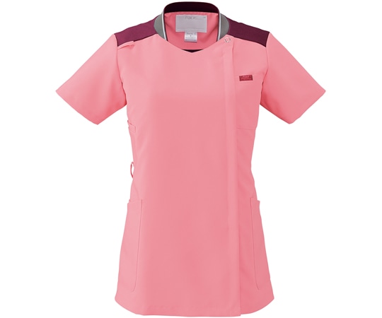 フォーク レディースジップスクラブR ピンク×バーガンディ LL 7043SC-3 1枚（ご注文単位1枚）【直送品】