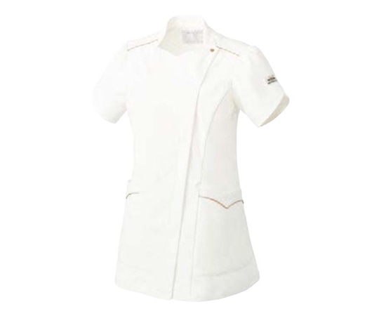 MICHEL KLEIN（ミッシェルクラン） ジャケット[女性用] オフホワイト×ベージュ S コネクト（トリコット） 袖丈16cm MK-0040 1着（ご注文単位1着）【直送品】