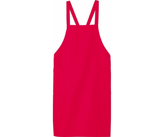 WHISEL（自重堂） エプロン レッド F 43609 1枚（ご注文単位1枚）【直送品】