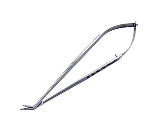 日本フリッツメディコ マイクロ剪刀 玉付 18cm 45度 B036-0106 1本（ご注文単位1本）【直送品】