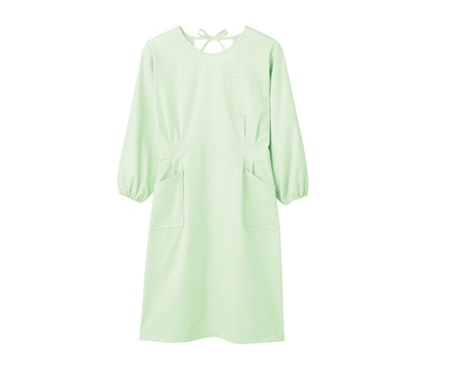 住商モンブラン 予防衣 レディス 長袖 パステルグリーン 74-067 M 1枚（ご注文単位1枚）【直送品】