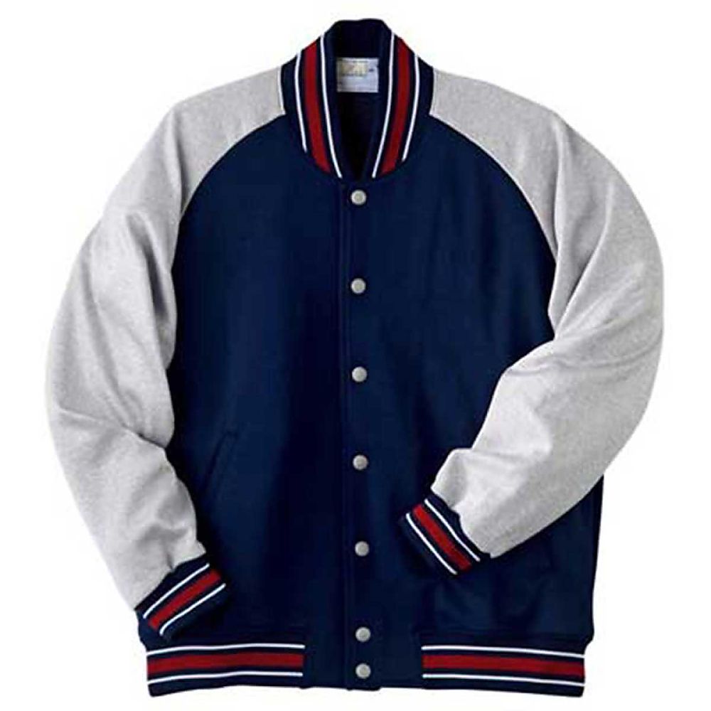 KIRAKU（トンボ） ジャケット ネイビー×グレーモク 4L（身丈75cm） CR118-88 4L 1枚（ご注文単位1枚）【直送品】