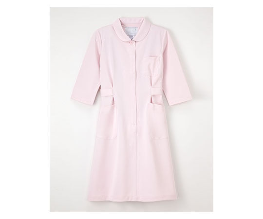 ナガイレーベン ナースウェア （丸襟7分袖/ワンピース） ピンク/M HO1916 1枚（ご注文単位1枚）【直送品】