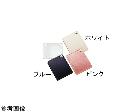 池田レンズ工業 ポケットルーペ 3倍 50×60mm ピンク 3140E 1個（ご注文単位1個）【直送品】