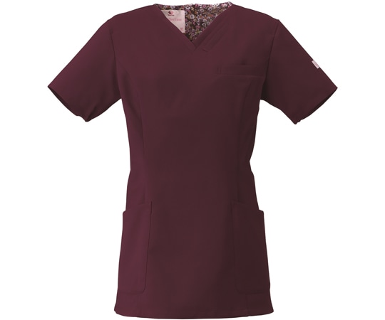 フォーク スクラブ バーガンディ L HI700-16 1枚（ご注文単位1枚）【直送品】