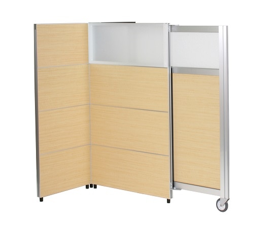 フヨー アルミスライドパーテーション ナチュラル FAP-100NT 1個（ご注文単位1個）【直送品】