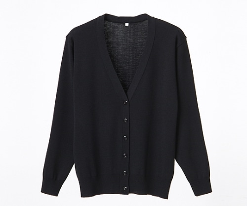 ディーフェイズ 抗ピル長袖カーディガン ブラック 3L D1001 1枚(ご注文単位1枚)【直送品】