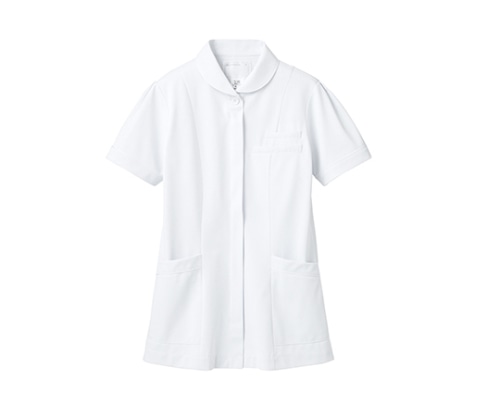 住商モンブラン ナースジャケット 半袖 白 73-1692 S 1枚（ご注文単位1枚）【直送品】