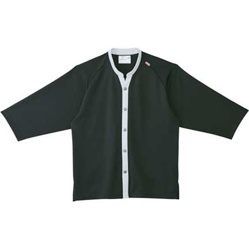 KIRAKU（トンボ） 前開きシャツ ボトルグリーン M（身丈68cm） CR801-49 M 1枚（ご注文単位1枚）【直送品】