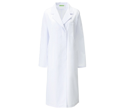 KAZEN レディス診察衣S型 長袖 白 LL 120-20 LL 1枚（ご注文単位1枚）【直送品】