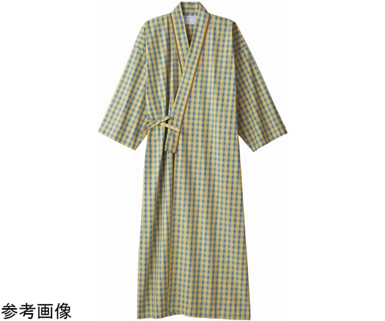 住商モンブラン 患者衣 兼用 8分袖 ブルー/イエロー SS 59-415 SS 1枚（ご注文単位1枚）【直送品】