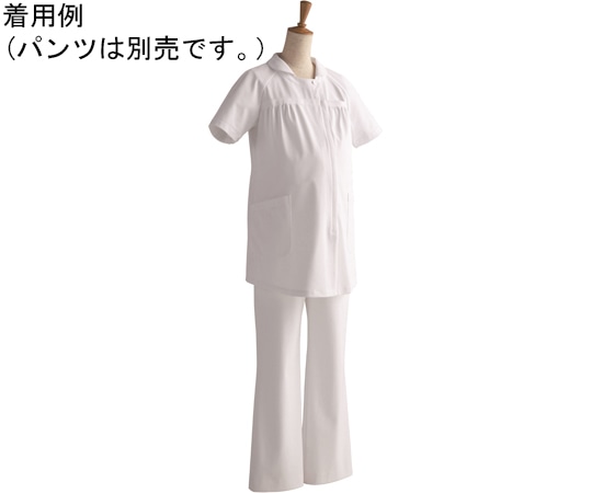 フォーク マタニティチュニック ホワイト L RT8001FK-1 1枚（ご注文単位1枚）【直送品】