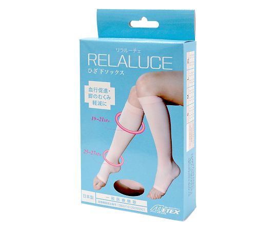 リラルーチェ リラルーチェ ひざ下ソックス オープントゥ ピンク XL RLIIDRLO4XL 1足（ご注文単位1足）【直送品】