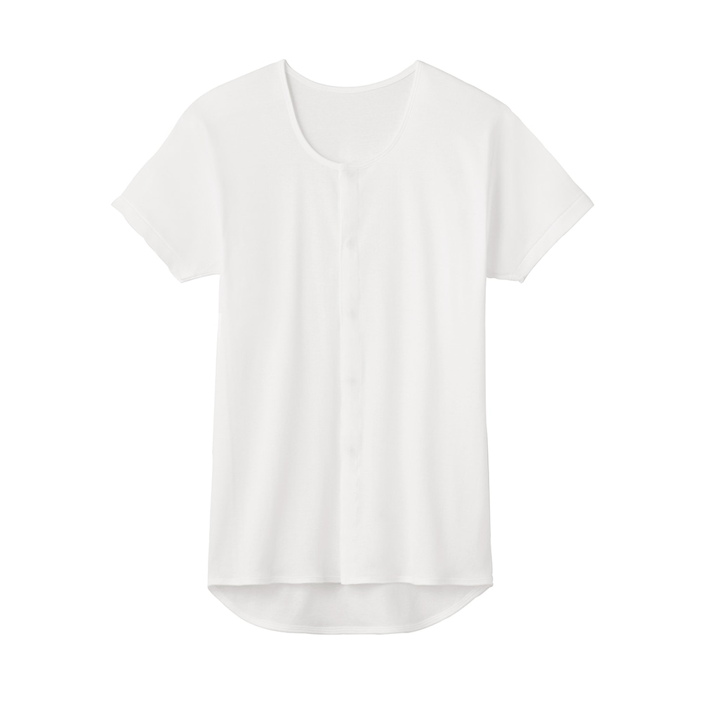 グンゼ（肌着） 紳士半袖クリップシャツ ホワイト LL HWC318 1枚（ご注文単位1枚）【直送品】