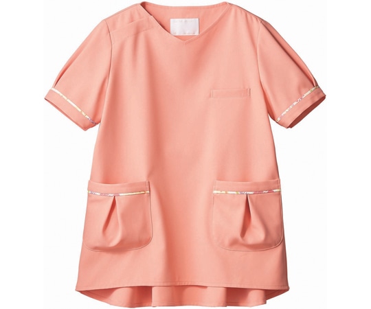 住商モンブラン スクラブ レディス 半袖 ピーチ/アメリ ピンク 3L LW602-22 3L 1枚（ご注文単位1枚）【直送品】