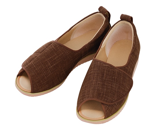 徳武産業 オープン和 茶 LL 1026 1足（ご注文単位1足）【直送品】