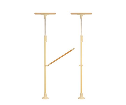 DIPPERホクメイ ベスポジBPZ Tベース レギュラーH型 木手すり 跳ね上げ900 セット BPZ-H2200-51 1個（ご注文単位1個）【直送品】