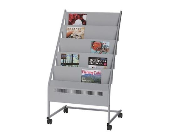 アズワン 700x560x1250mm/5段 マガジンスタンド EA954LB-53 1個（ご注文単位1個）【直送品】