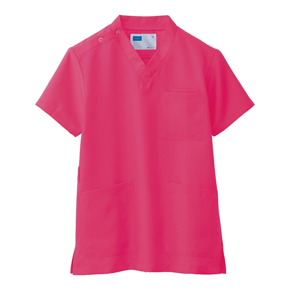 自重堂 スクラブ（男女兼用） ストロベリーピンク L WH11485C-064 1枚（ご注文単位1枚）【直送品】