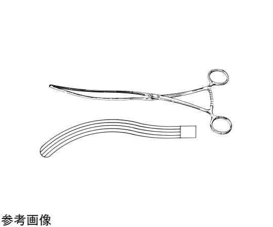 NAPOX 腸鉗子 反型 245mm C-33-245 1個(ご注文単位1個)【直送品】