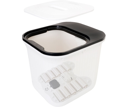 サンコー（THANKO） 足つぼローラーでスパ気分｢おうち秘湯 せせらぎ｣ S-KFB21W 1個（ご注文単位1個）【直送品】