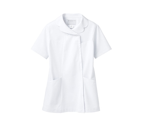 住商モンブラン ナースジャケット 半袖 白 73-1782 M 1枚（ご注文単位1枚）【直送品】