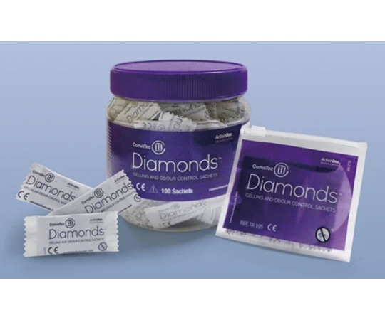 コンバテック ダイヤモンド 消臭・吸収ゲル化剤 携帯用 1袋（5個入 420792 1袋（ご注文単位1袋）【直送品】