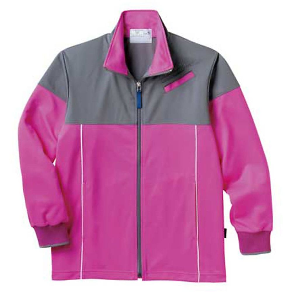 KIRAKU（トンボ） ケアワークジャケット ラベンダー 4L（身丈77cm） CR167-80 4L 1枚（ご注文単位1枚）【直送品】