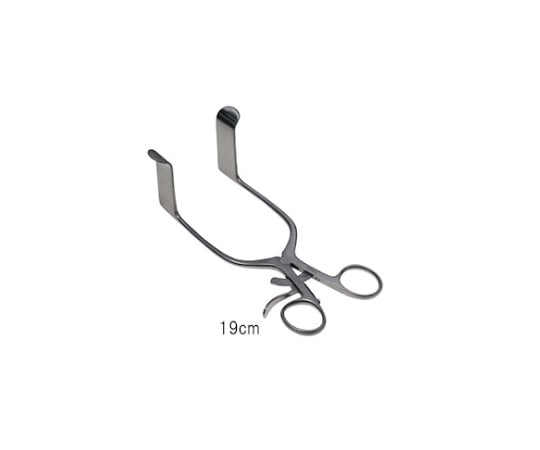 日本フリッツメディコ 開創器 リガビイ 長さ19cm 鈎幅20×60mm R134-1618 1個（ご注文単位1個）【直送品】