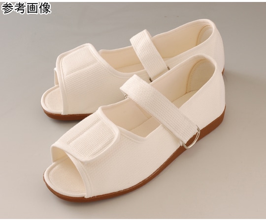 マリアンヌ製靴 足元応援W503 片足（右）白 22.0cm  1個（ご注文単位1個）【直送品】