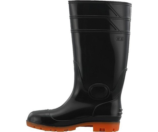 おたふく手袋 安全耐油長靴 黒 26.5cm WW-704 1足(ご注文単位1足)【直送品】