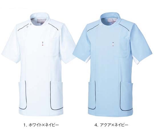 ルコックスポルティフ メンズジャケット 4 アクア×ネイビー 4L UQM1103 1枚（ご注文単位1枚）【直送品】