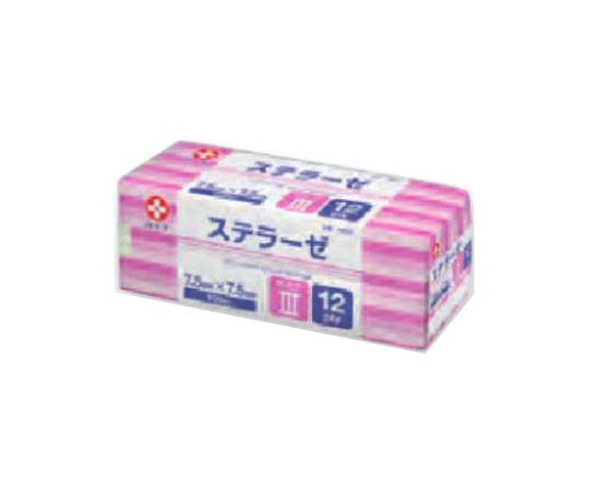 白十字 ステラーゼ III 12 7.5×7.5cm 100枚入 19027 1個（ご注文単位1個）【直送品】