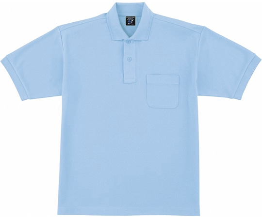 WHISEL（自重堂） 半袖ポロシャツ サックス L 47614 1枚（ご注文単位1枚）【直送品】