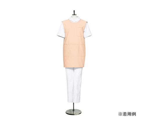 住商モンブラン 予防衣レディス ノースリーブシェルピンク 74-229 フリー 1枚（ご注文単位1枚）【直送品】