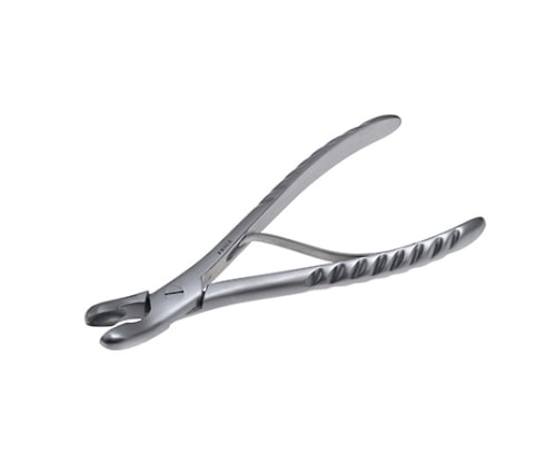 日本フリッツメディコ リュエル丸のみ鉗子 曲 18cm No.1  P221-2123 1個（ご注文単位1個）【直送品】