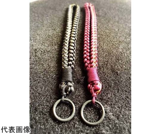 中央化成品 杖ストラップ ブラック×ゴールド 7002601000010 1個（ご注文単位1個）【直送品】