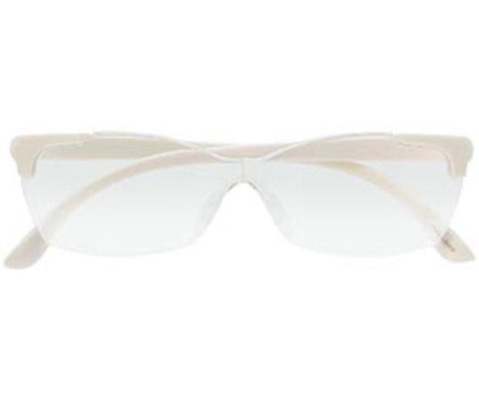 キングジム メガネ型拡大鏡（花柄） 白 AM41 1個（ご注文単位1個）【直送品】