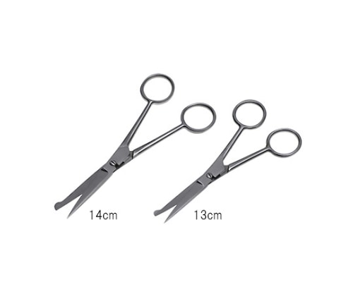 日本フリッツメディコ 標本剪刀 13cm ハズシ E992-020 1個（ご注文単位1個）【直送品】