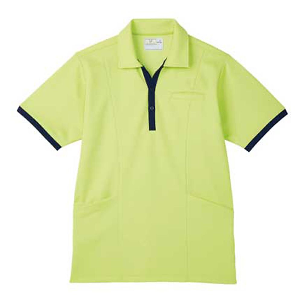 KIRAKU（トンボ） ケアワークシャツ ライム L（身丈73cm） CR129-36 L 1枚（ご注文単位1枚）【直送品】