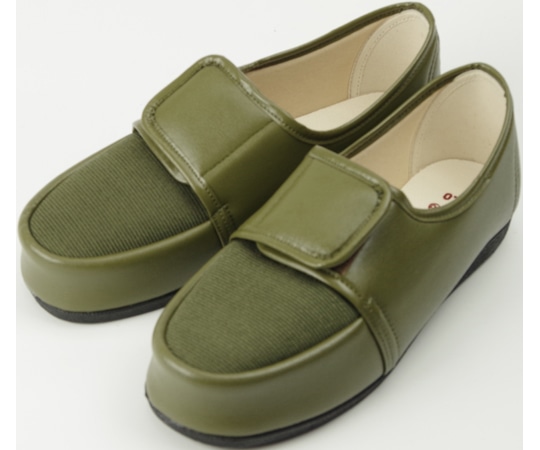 マリアンヌ製靴 足元応援 シューズ カーキ 24.0cm GM603 1足(ご注文単位1足)【直送品】
