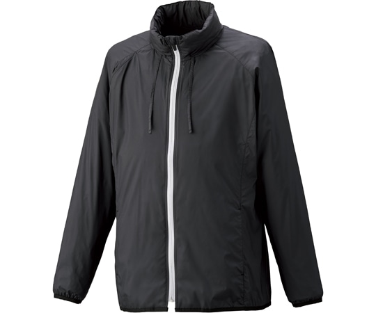 KAZEN ウィンドブレーカー（男女兼用）ブラック L KZN255-15 1枚（ご注文単位1枚）【直送品】