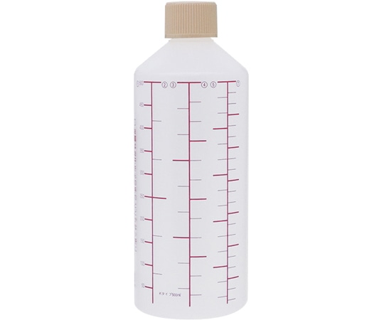 金鵄製作所 K投薬瓶 500mL セーフティキャップ 赤色目盛 50本入 24260-087 1箱（ご注文単位1箱）【直送品】