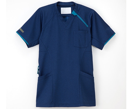 ナガイレーベン ニットシャツ ネイビー S JM-3107 1枚（ご注文単位1枚）【直送品】