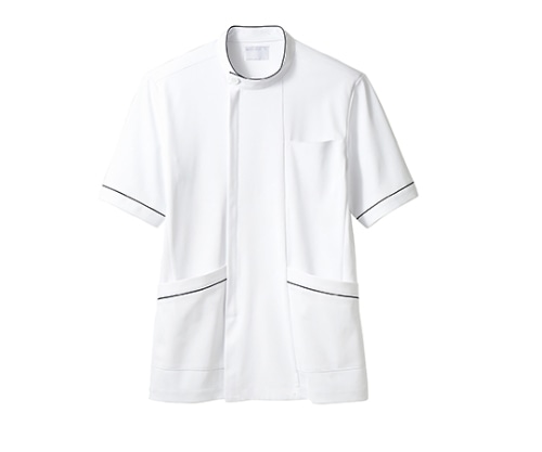 住商モンブラン ケーシー（メンズ）半袖 白ネイビー 72-1218 LL 1枚（ご注文単位1枚）【直送品】