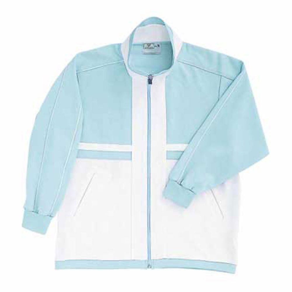 KIRAKU（トンボ） ハーフジャケット サックス 4L（身丈79cm） CR050-70 4L 1枚（ご注文単位1枚）【直送品】