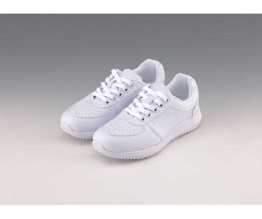 マリアンヌ製靴 バリュ!フロート ホワイト シューレースタイプ 25.0cm V102 1足(ご注文単位1足)【直送品】