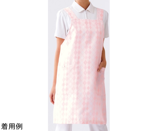 フォーク エプロン ピンク LL HI500-3 1枚（ご注文単位1枚）【直送品】