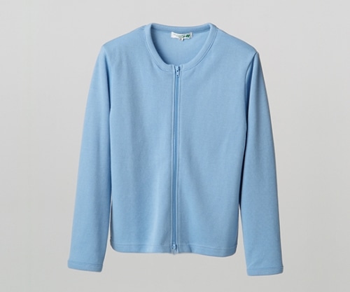 ディーフェイズ ダブルジップカーディガン サックス M C-03 1枚(ご注文単位1枚)【直送品】