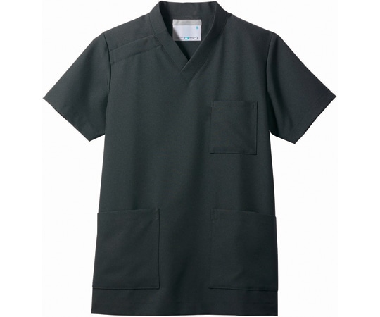 住商モンブラン スクラブ 兼用 半袖 黒 L MS242-00 L 1枚（ご注文単位1枚）【直送品】